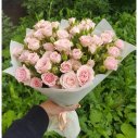 БУКЕТ ИЗ РОЗ РОЗОВЫЙ САД