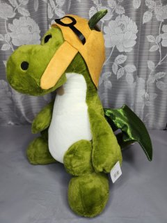 Мягкая игрушка &laquo;Зелёный дракоша лётчик&raquo;