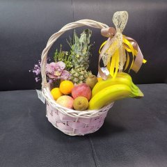 Фруктовая композиция &laquo;Микс фрукты с орхидеей&raquo;
